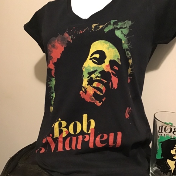 🔥SALE! BOB MARLEY! 12 year anvi. beer glasses and tee shirt size large,🔥🔥 - Picture 5 of 6